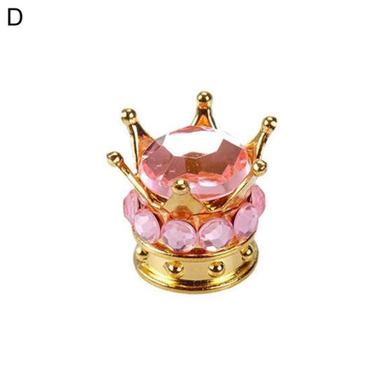 

Крышка клапана в форме короны, тонкая работа, ручная работа, стразы, крышка стержня шины для автомобиля D