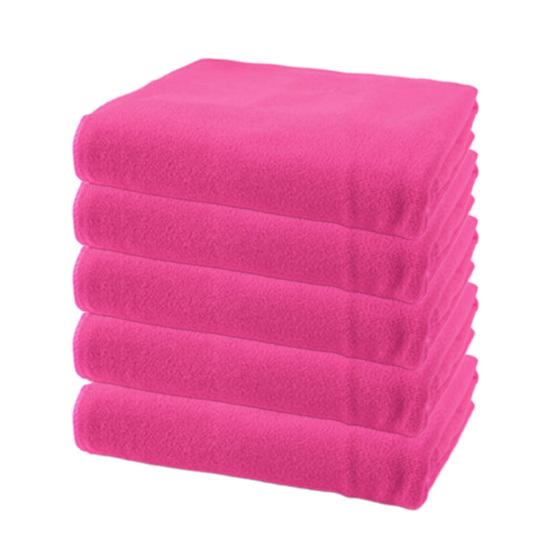 5Pcs Absorbent Microfiber Towel Quick Drying Washcloth 14" X 30" Skin-Friendly Towel for Bathroom Fitness Sports Yoga Beach