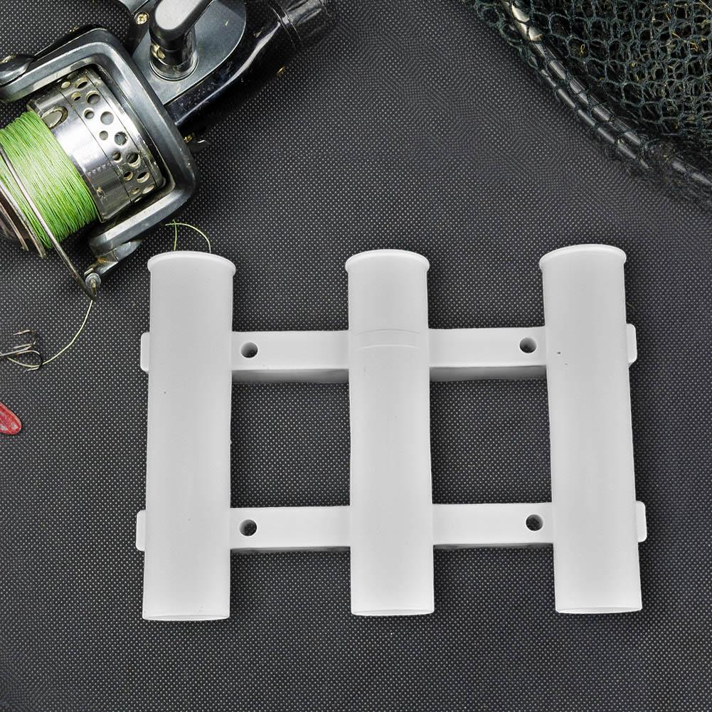 Boat Fishing 3 Tube Rod Holder Bracket Rack Pole Tube Mount Tool Accessory