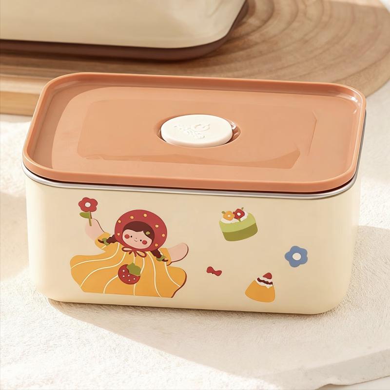 Shengjia 304 Stainless Steel Microwavable Bento Box