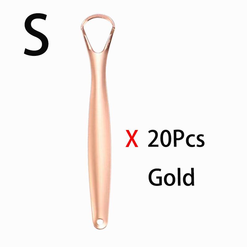 1/2/4/10/20/50Pcs Stainless Steel Tongue Scraper for Bad Breath Tongue Coating Cleaner Oral Care Tools Large Small