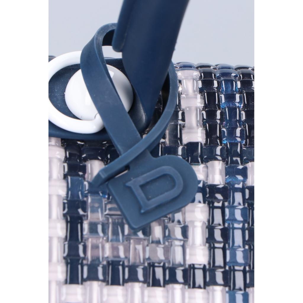 DELVAUX 21SS Limited Edition PVC x Rubber Brillon MM Dreamer 2-Way Shoulder Bag Handbag navy x clearUsed