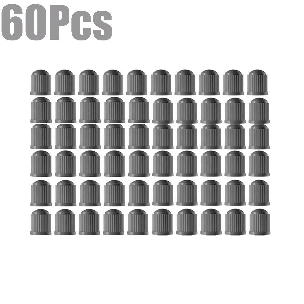 Tyre Valve Dust Caps Valve Stem Covers Plastic Tire Caps With O Rubber Ring For Car, Motorbike, Trucks, Bicycle Airtight Seal