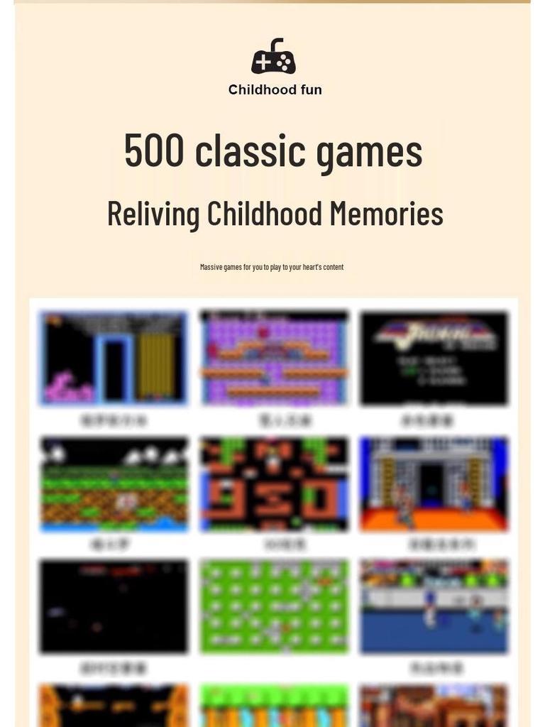 Sup Handheld Console: Two-Player Classic TV Game with 8090 Nostalgic Rechargeable Games