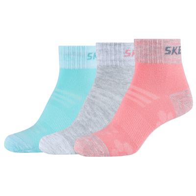 3PPK Wm Mesh Ventilation Quarter Socks, for Girl Multicolour Socks