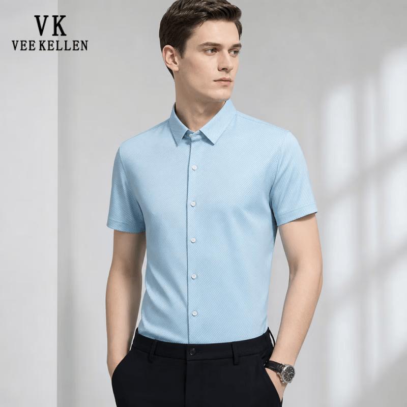 VEE KELLEN Men s Summer Cool-Touch Short-Sleeve Shirt 3XL