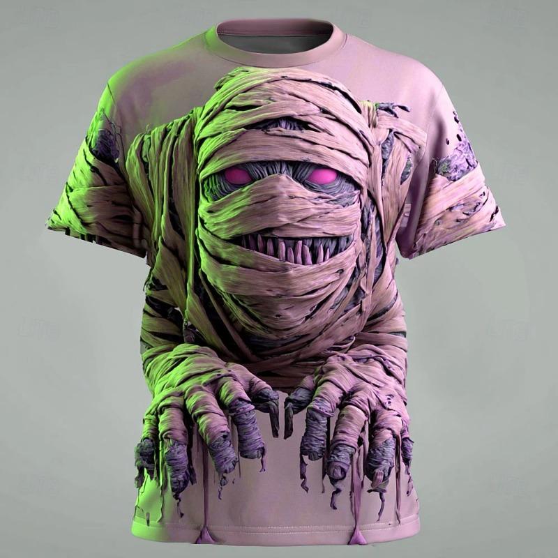 2026 Summer New Collection - Best-selling 3D Men s Skull Mummy Print XXS