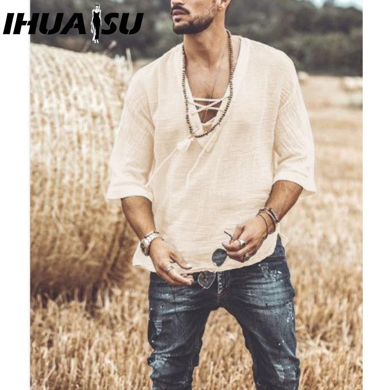 

Футболка с коротким рукавом IHUASU из хлопка, мужская модная свободная рубашка с коротким рукавом, напечатанная сострадательная рубашка XXXXXL абрикосовый