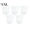 Breathable Plant Pots for Rootlets Clear Plastic Orchid Pot with Saucer, Compression Resistant Basins Drainage Holes, Ventilated Flower Rose,