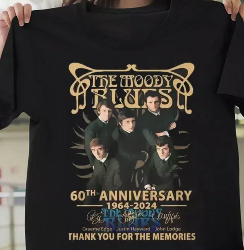 The Moody Blues 60Th Anniversary 2024 T-Shirt Thank You For The Memories Unisex T-Shirt