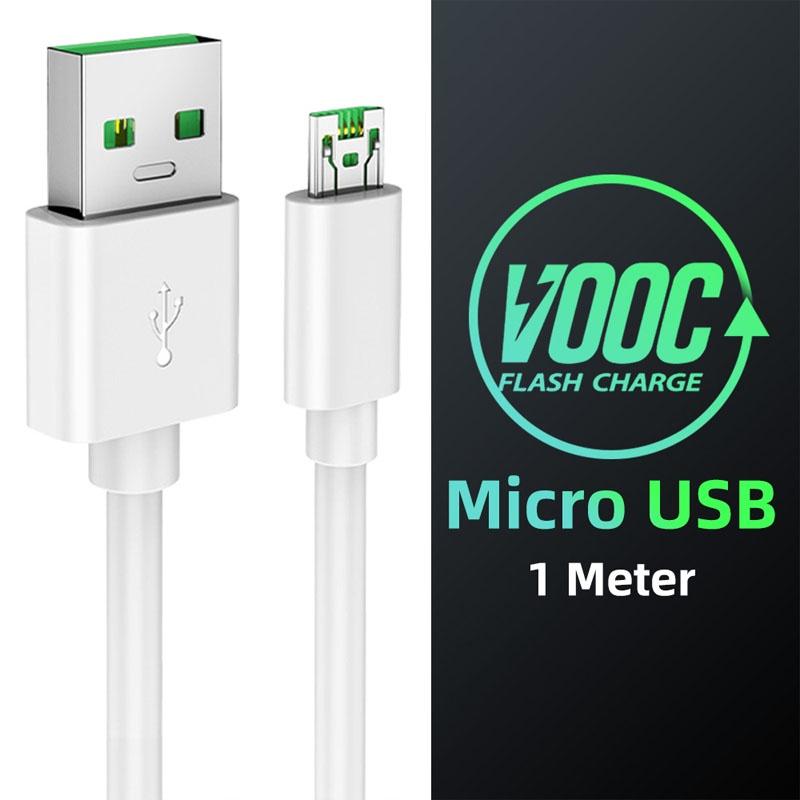 HdoorLink 5V 4A Micro USB Cable For OPPO VOOC Flash Charger Date Cable 7 Pin Charging Cord Micro USB Wire Quick Charging Cable