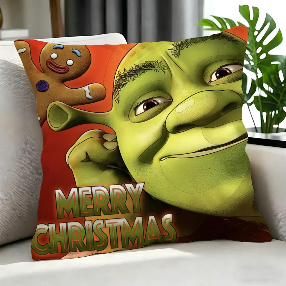 Movie Shrek Cushion Cover Cushion Cover Set 4Pcs 50X50 45X45 40X40 Pillowcase Decorative Sofa Home Decor