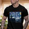 Kreatives Gogh Grafik T-Shirt für Herren und Damen Sommer Kurzarm Motorrad Radsport Oberteil