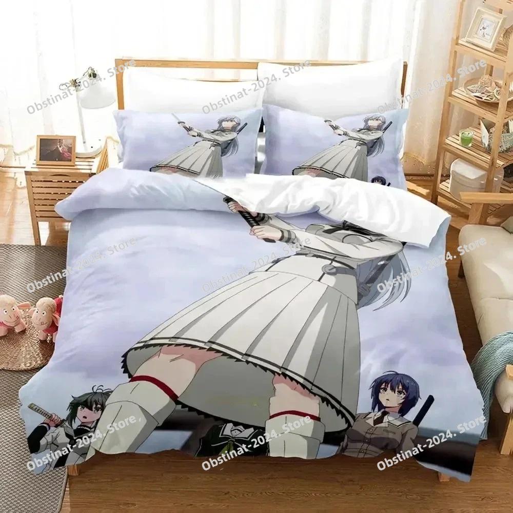 Anime Toji no Miko Kanami Etou Bedding Set Printed Bed Set Duvet Cover Sheet Pillowcase Soft Quilt Cover Full Queen King Size