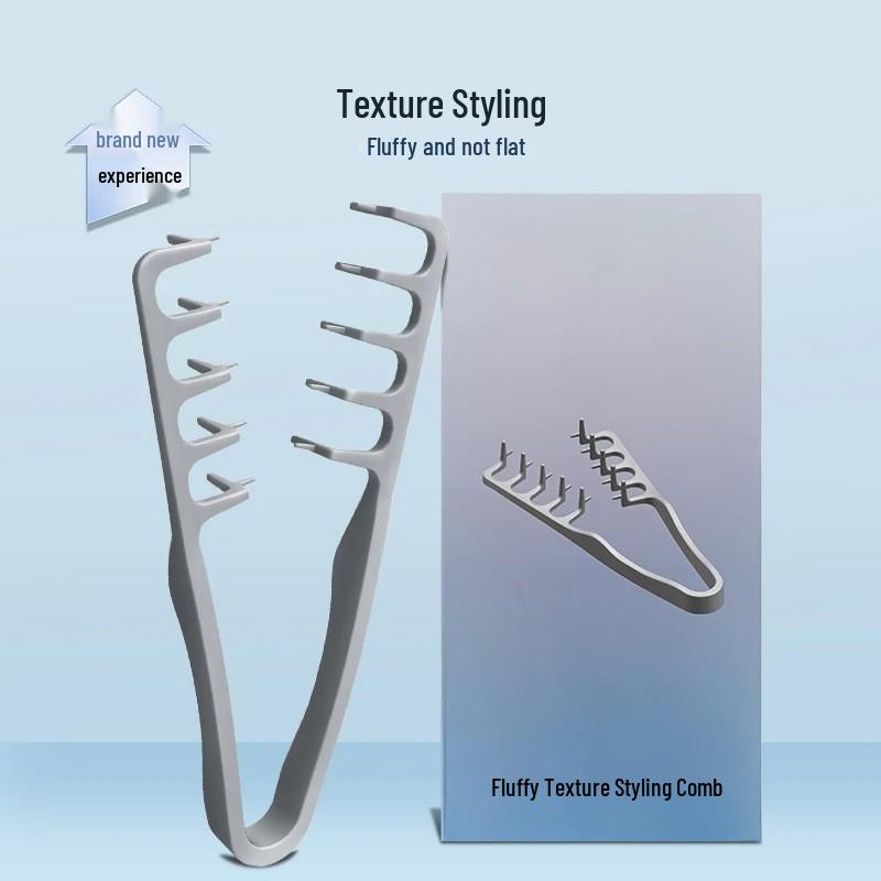 Unisex Fluffy Texture Styling Comb for Home Use - Perfect for Parting Bangs and Adding Volume.