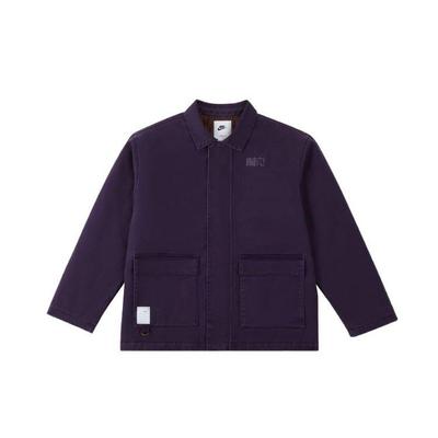 FW23 Serie NAI-KE Chaqueta Casual para Trabajo al Aire Libre con Cuello Chino Unisex Púrpura FV5442-518