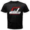 T-shirt Performance Wiseco pour Homme/Femme Top Unisexe Noir Tailles S-5XL