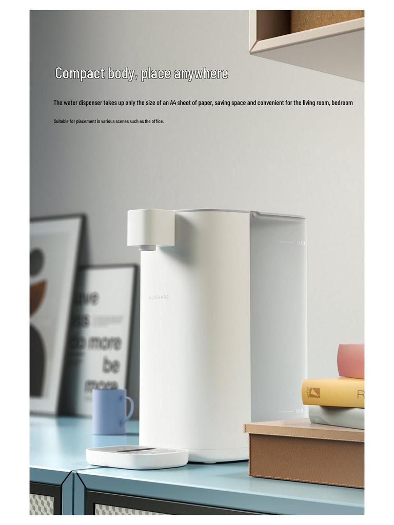 Instant Hot Water Dispenser with Adjustable Temperature, 3.0L - Compact, Automatic Tabletop Heating for Home or Office