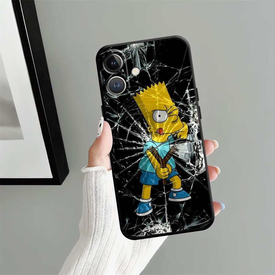 Funda Phone Cover Case for iPhone 13 Mini 12 14 17Air SE 7 8 17 16 Pro Max 11 X XS XR 15 Plus Fun S-simpsons