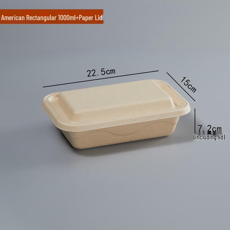 American Style Degradable Pulp Takeout Containers with Lids