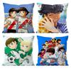 Hot Anime C-Captain T-Tsubasa Pillow Case Anti-dustmite Pillowcase Invisible Zipper Silky Short Plush Sofa Cushion Cover
