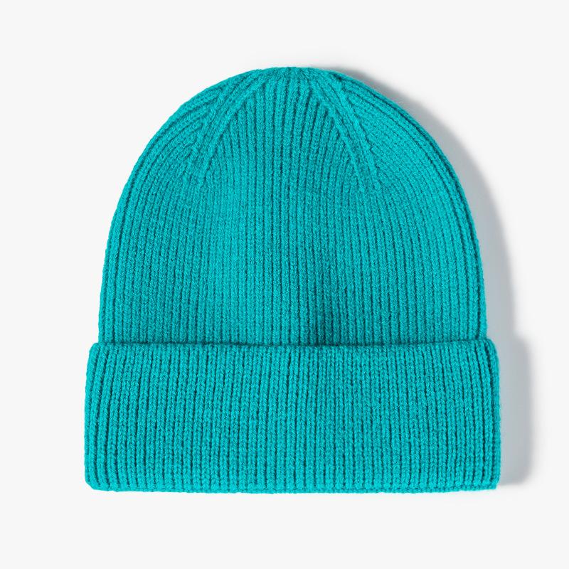 Wool Hat Men's Outdoor Beanie Black Winter Women's Cold Hat Dome Thermal Ear Protector Knitted Hat