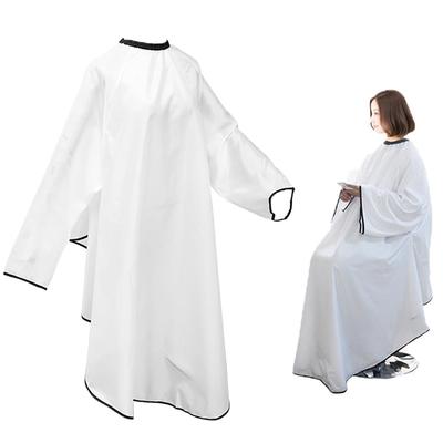 YAARUJEE Stříhání Vlasů Stříhání s Prodlouženým Velkým pro Holiče a Domácí Použití Pláštěnka, Látka, Bílá, Rukávy Odolné proti Vráskám, Rukávy, Antistatické,