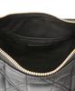 Quilted Bag with Heart Black F [BIS] 2-Way Charm, (01)