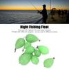 9pcs Luminous Fish Float PP Egg Shaped Throwing Aid Fish Float Casting Bait Fishing Accessories for Night Fishing