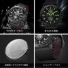 SAPPHERO Analog Quartz 50m Water Luminous Date Artificial Leather Mineral Suitable for Business and Outdoor Black Black Dial Men's Watch, Resistant,