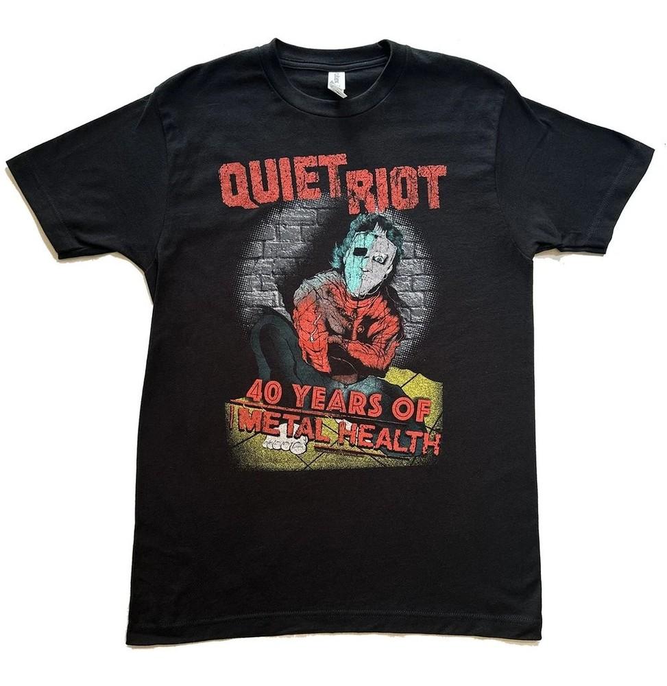 

New Quiet Riot 40th Anniversary T Shirt Short Sleeve Gift S-4XL M