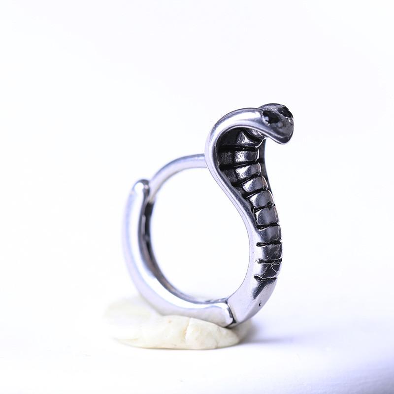 Simple Punk Round Flower Round Earrings Stainless Steel Fashion Classic Geometric Stud Ear Jewelry Party Gifts For Women Men 1pcs