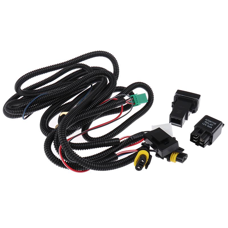 12V Universal Car LED Fog Light On/Off Switch Wiring Harness Fuse Relay Kit LED Switch Wiring Relay