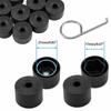 YKPSC1 20Pcs for VW Tiguan Golf MK5 Passat B7 Wheel Tire Hub Cap Nut Bolt Cover Rim Tyre Screws Plugs Studs Car Decorations Accessories