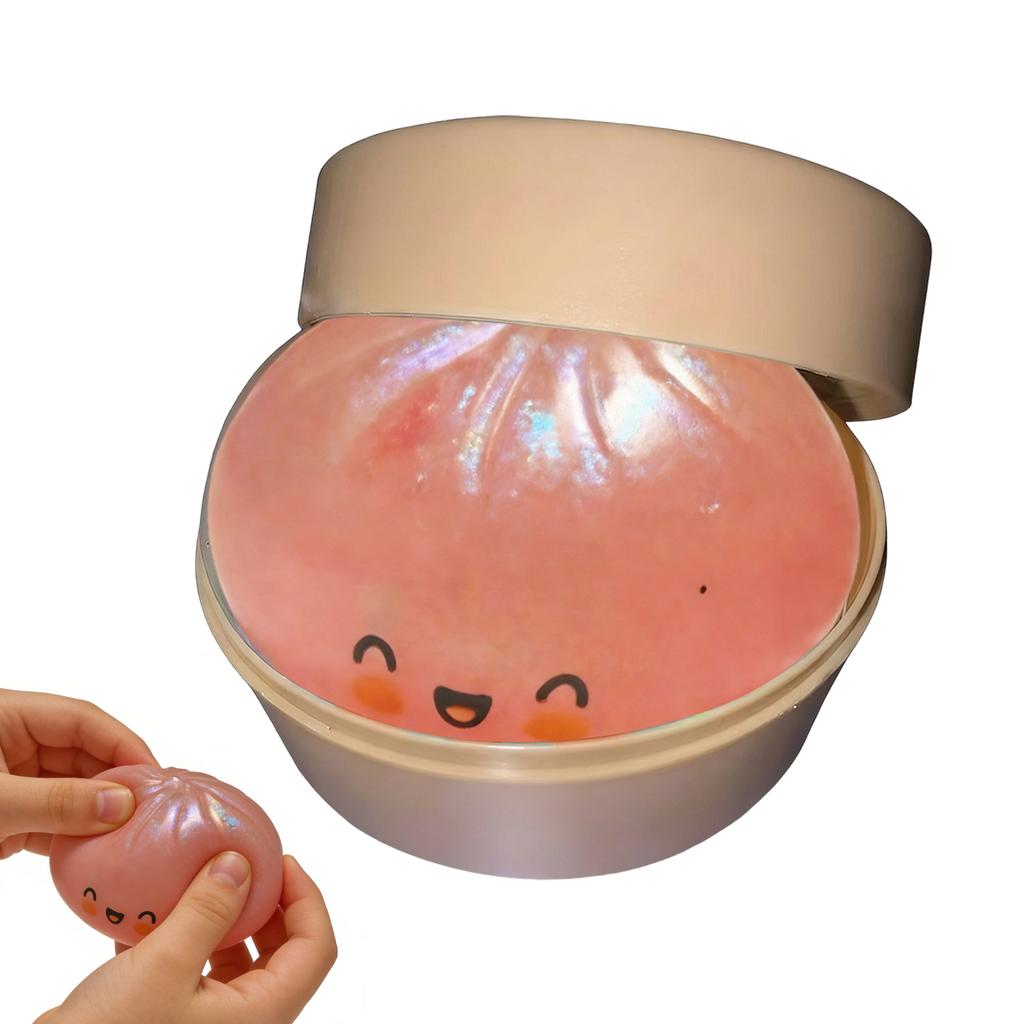 Steamed Dumpling Shaped Sensory Squeeze Toy Squishiess Dumplings Stress Balls Fidget Sensory Toy Quick-rebound Stress Relief Toy