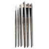 Set of 6 | Ideal for Watercolour, Gouache, Acrylics, Oil Brush, Synthetic Bristles, Wooden Handle