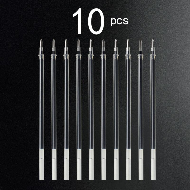 10pcs Gel Pen Refill ST Tip Quick-dry Gel Pen Signature Pen Ballpoint Pen 0.7mm Black/Blue/Red Refill School Study Stationery