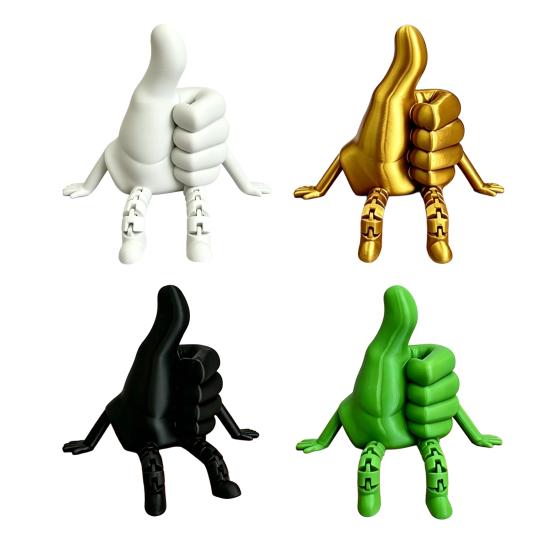 Desktop Ornament, 3D Printing One-Piece Molding with Smooth Surface, Movable Joints Adjustable Posture Figure for Healing Gift Home Decor