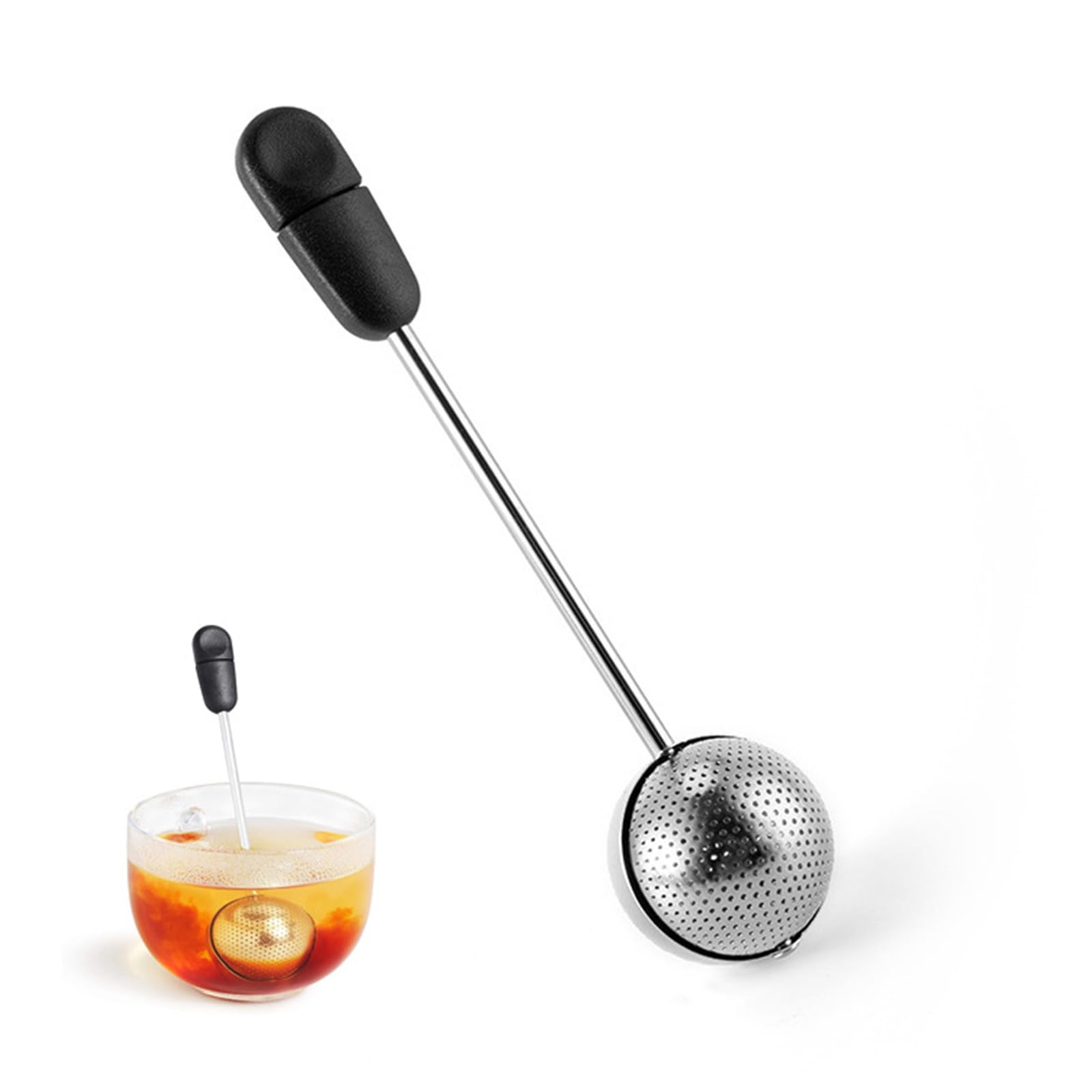 

Zhejia Stainless Steel Tea Strainer with Ultra-Fine Mesh, Easy to Clean, Heat-Resistant, Convenient for Tea Ceremony and Tea Ceremony, Multi-Purpose,