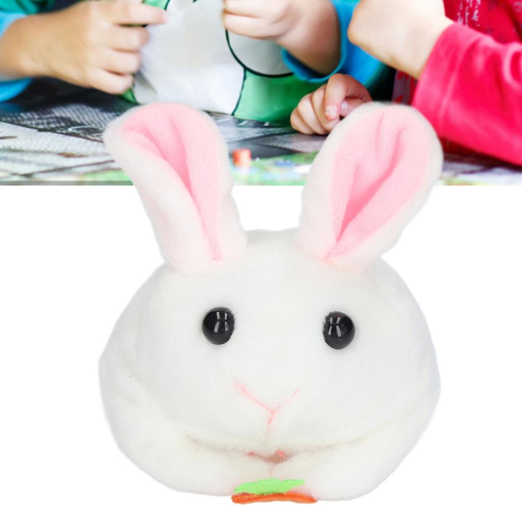 Plush Bunny Clockwork Toy Tail Shaking Rotating Cute Exquisite Fine Workmanship Plush Bunny Toy
