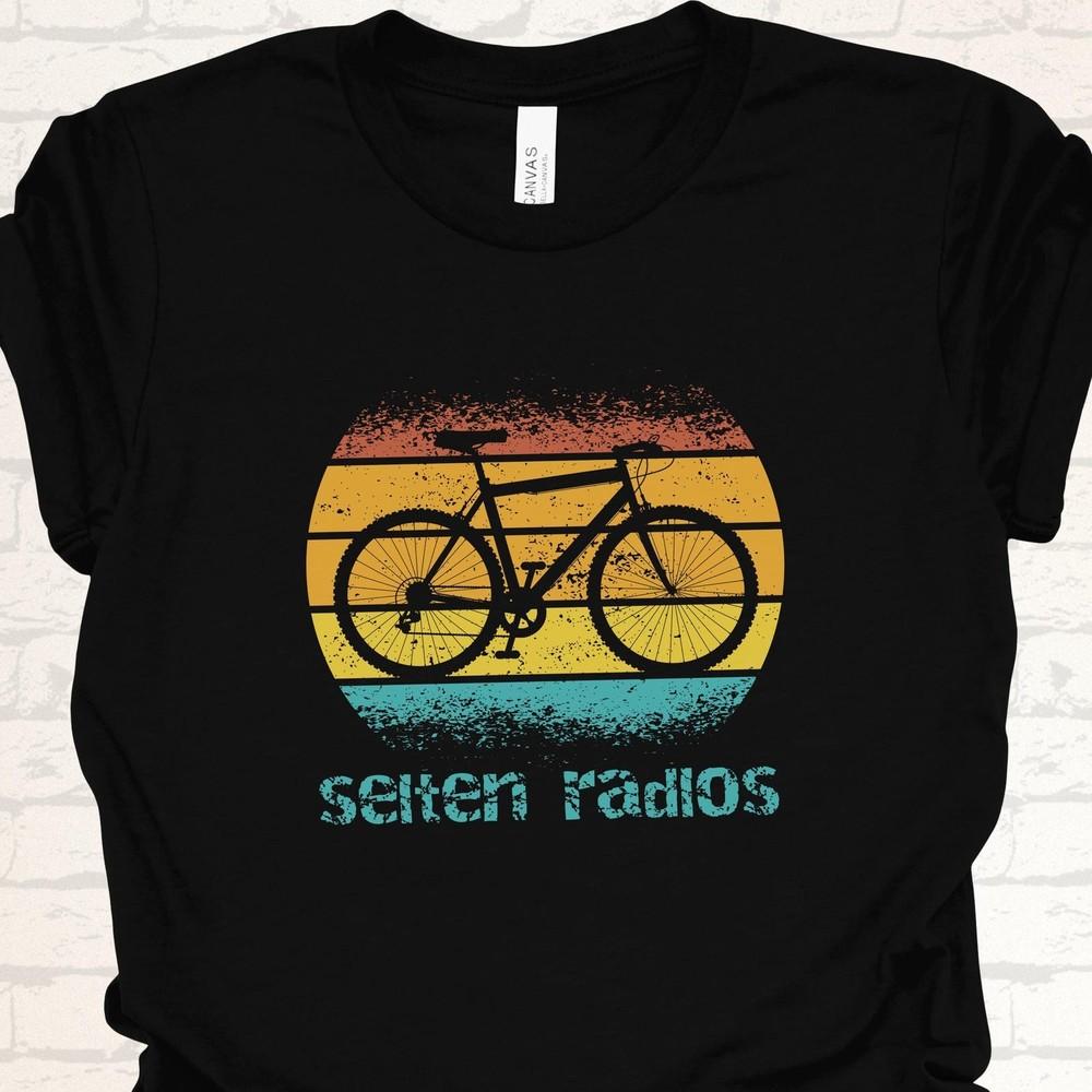 Rarely Bikeless T-Shirt  Funny Retro Bicycle Shirt  Funny Gift for Cyclists  Vin Unisex T-Shirt XL