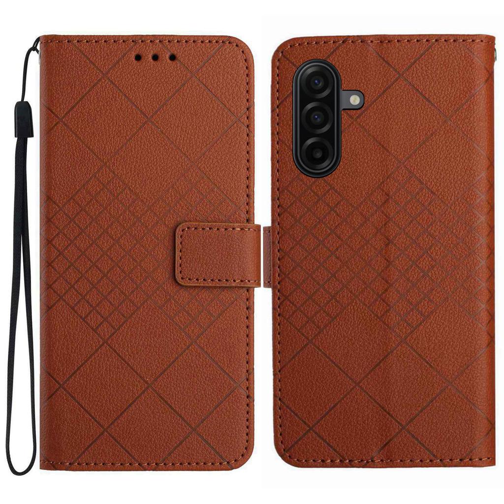 For Samsung Galaxy A57 5G Case Wallet Imprint PU Leather Flip Folio Phone Cover