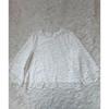 Beautiful Plaste PLST Shell Lace Blouse White Formal Ceremony