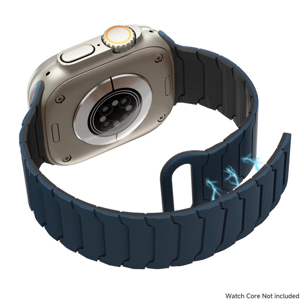 Silicone Magnetic Strap for Apple Watch Band Ultra 3 49mm Series 11 46mm 9/8/7 45 41mm Sport Bracelet IWatch 6 5 4 SE3 44mm 40mm