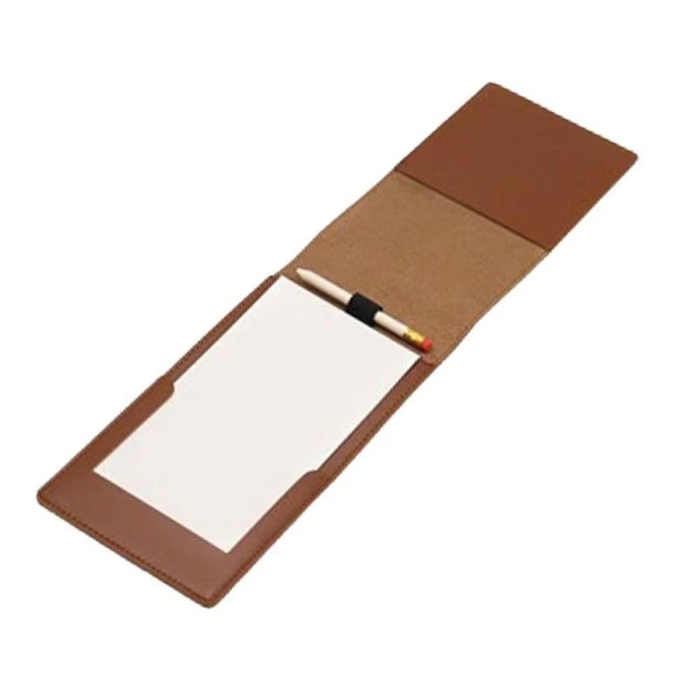 PU Leather Golf Scorecard Holder Black Brown Score Notebook Golf Golf Score Book  Golf Accessories