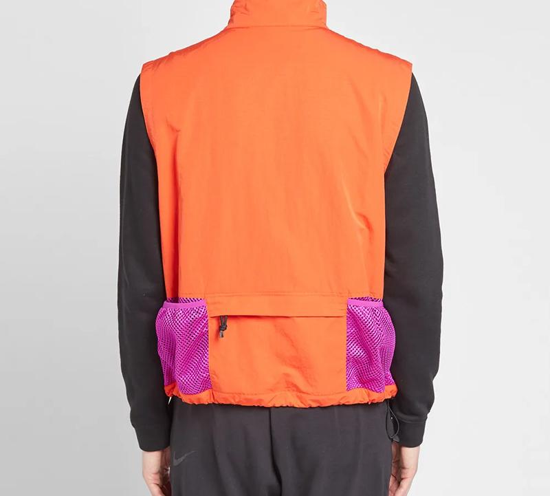 Nike Vests Men's Orange Red Stand Collar Moderate Urban Techwear BQ3619-634