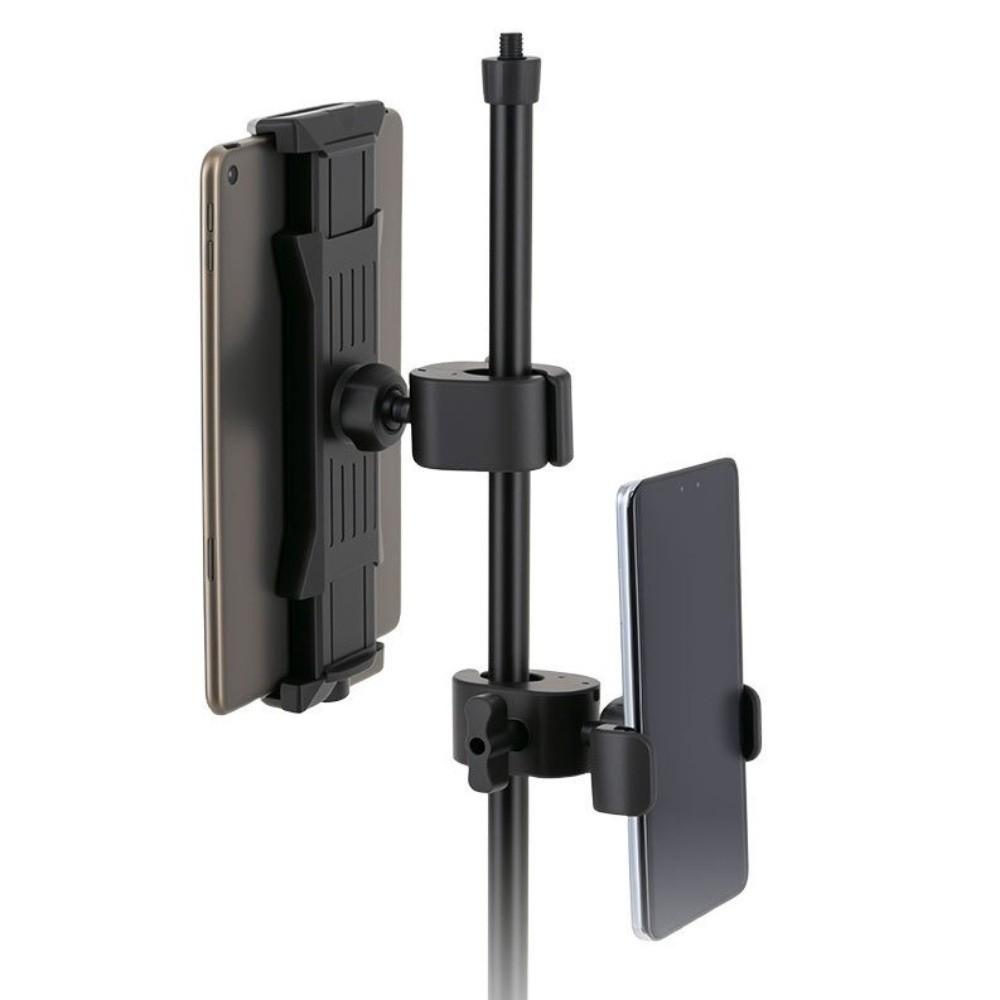 Round Pipe Clamp Phone Holder 360 Rotating Handlebar Mount Universal Phone Bracket Live