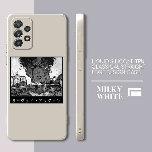 

Чехол «Атака Титанов» для Samsung Galaxy A52s A53 A42 A32 A13 A23 A33 A72 A22 A13 A12 A52 A73, квадратный жидкий чехол с японским аниме Samsung A13 5G