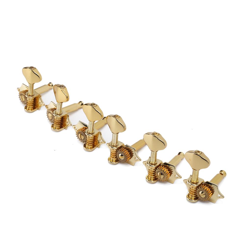 6Pcs Guitar String Tuning Peg Metal Open Tuner Key Machine Head Set Kit for Acoustic Electric
