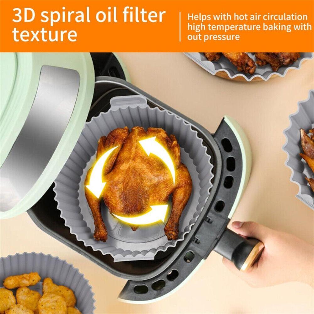 6Pcs Pizza Plate Air Fryer Accessories Cake Mold Air Fryer Lined Basket